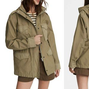 rag & bone Green M65 Field Cotton Jacket Relaxed Fit - XS